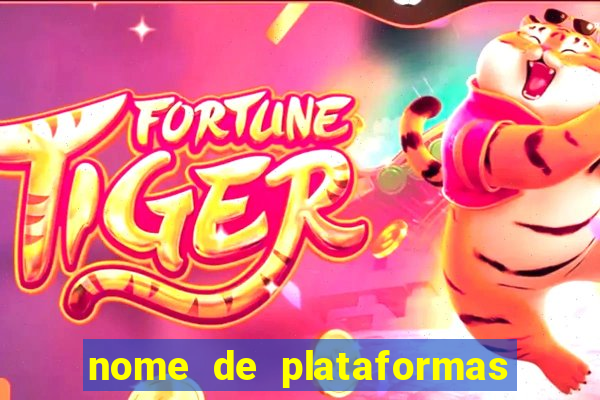 nome de plataformas de jogos